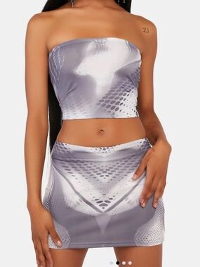 Edikted Rave Queen Skirt Set